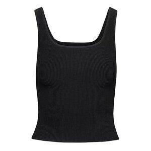 NWT Aritzia Babaton Sculp Knit Sqaureneck Tank - Black - Extra Small